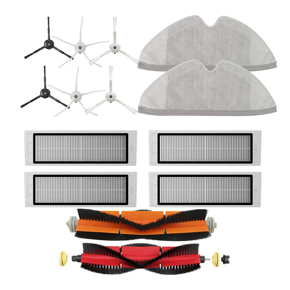 

For XiaoMi Roborock S50 S51 S55 S6 S6 Pure Accessories Vacuum Cleaner Parts Washable HEPA Filter Main Brush Side Brush