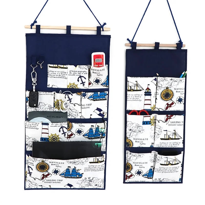 Хлопковые и льняные Висячие Сумки часто используются с крючками карманные