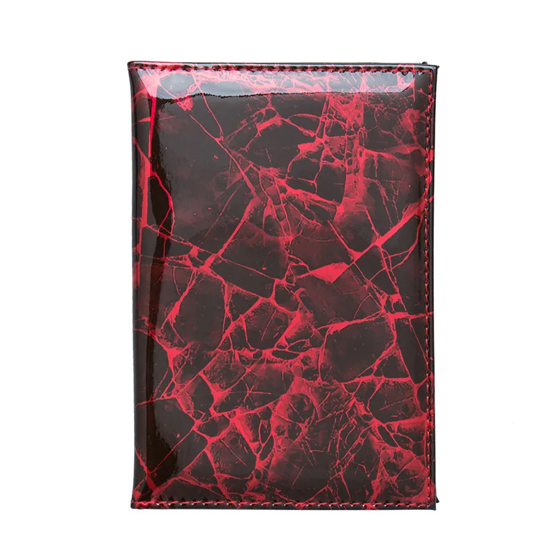 Zoukane гранитный камень зерна трещины Обложка для паспорта чехол билета телефона