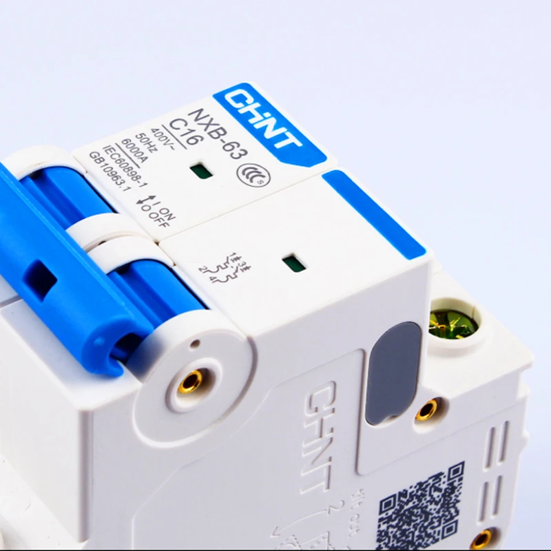 CHNT NXB-63 1A2A3A6A10A16A20A32A40A63A 2P 400V Миниатюрный автоматический выключатель MCB Новый DZ47