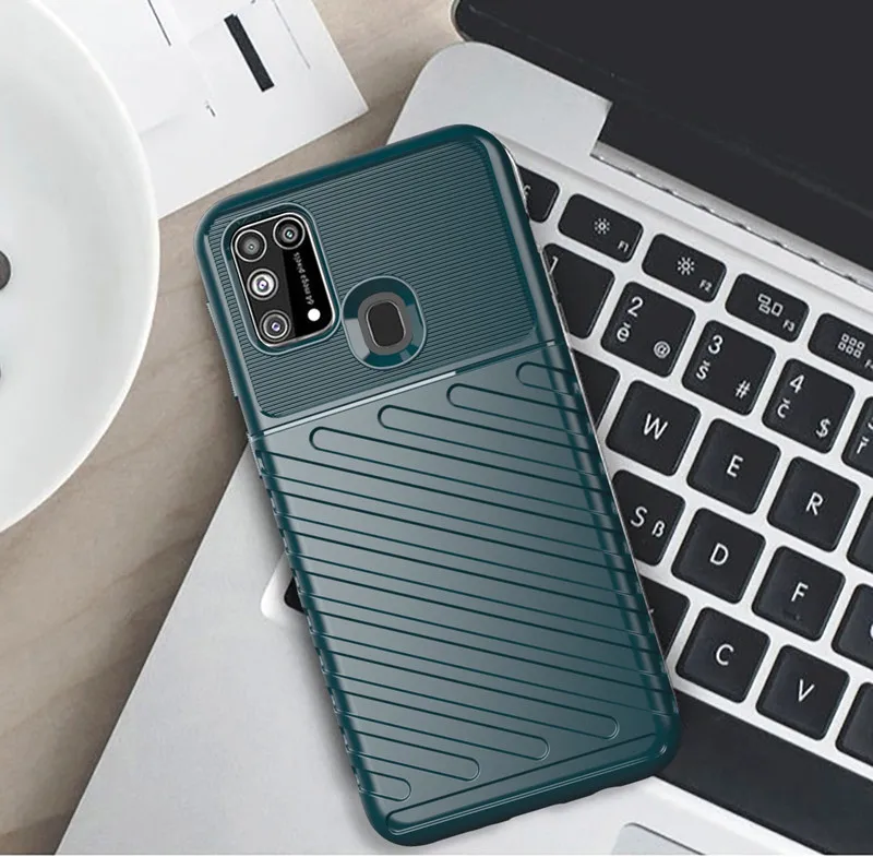 Прочный Силиконовый противоударный чехол для Samsung Galaxy M31 M315F сверхтолстый