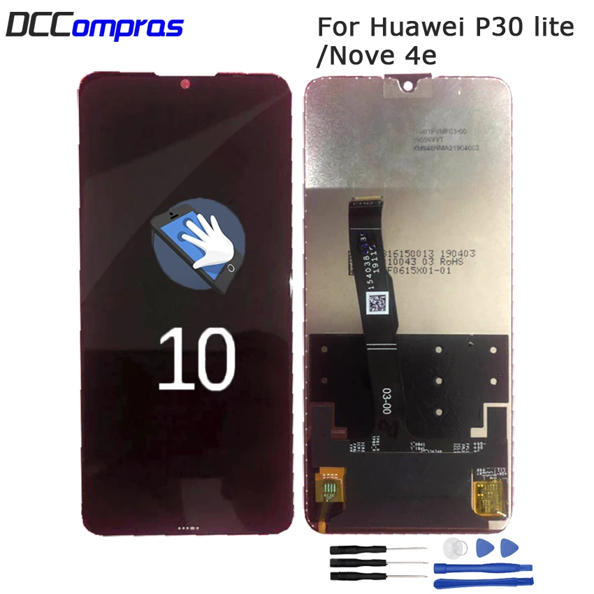 Оригинальный ЖК дисплей для Huawei P30 Lite сенсорный экран дигитайзер в сборе Nova 4e MAR LX1
