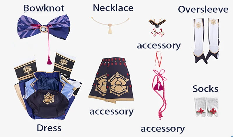 

Game Genshin Impact Cosplay shenlilinghua Costume Halloween Clothes Accessories Set Unifom