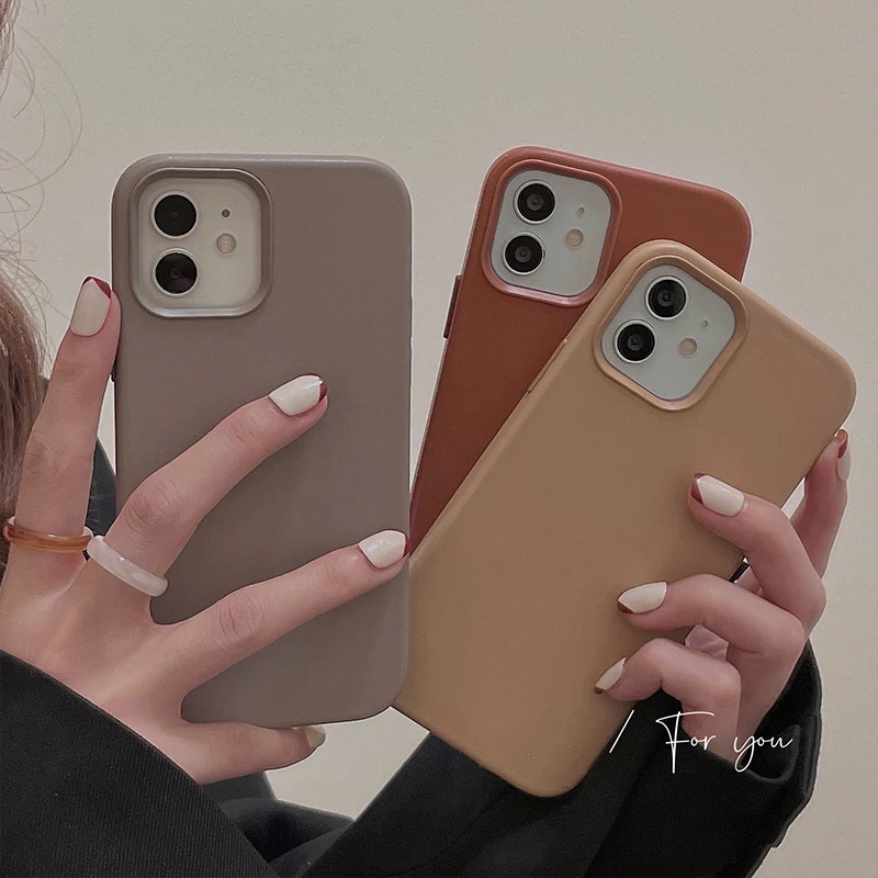 

13 case INS official PU leather case For iphone 13 12 12Pro Max 11 11Pro Mini SE X XR XS 7 8 Plus Shockproof case back cover