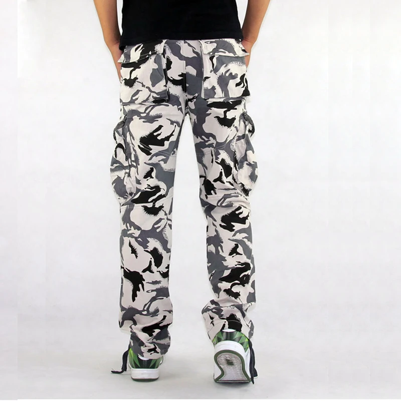 

Cargo Pants Military Camouflage Tactical Pants Safari Style Casual Trousers Mens Combat Trekking Trousers Work Pants Overalls