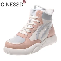 shoes zapatos de mujer women high top sneakers 2022 winter new fashion woman running sports casual plus velvet thick warm cotton