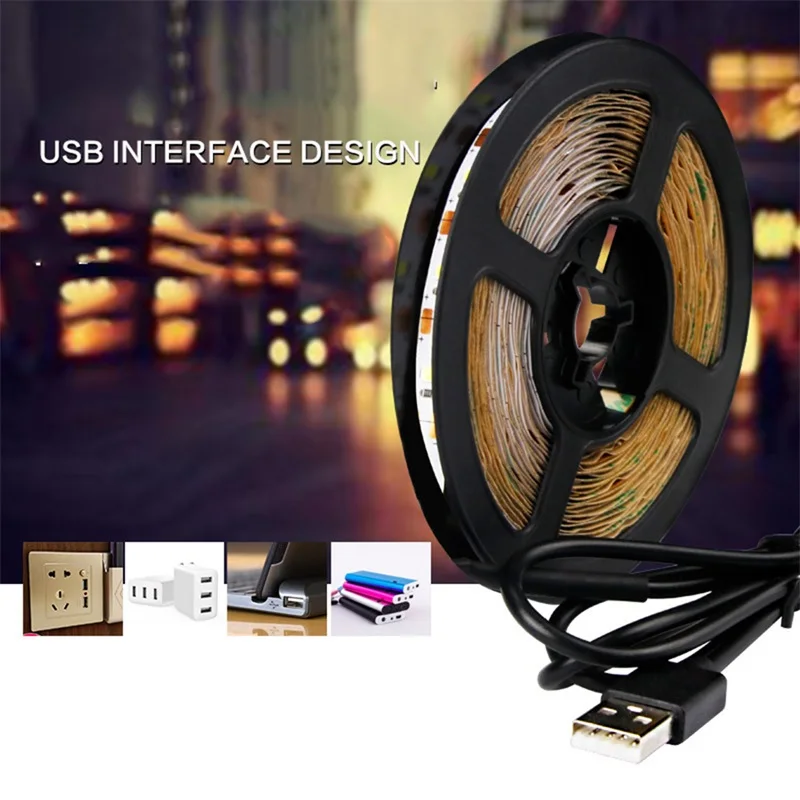 Светодиодная Водонепроницаемая гирлянда OUFULA с USB2835 сенсором низкого напряжения