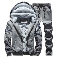 winter mens warm set fleece hoodies for men tracksuit brand thicken clothing hoodie pants mens suits male clothing streetwear