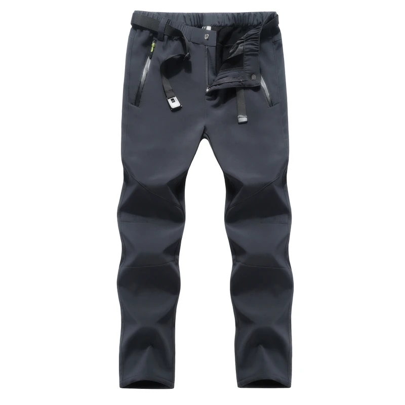 Men Gray Горные мужские и женские походные толстые штаны для спорта на открытом воздухе, ветрозащитные, для кемпинга, альпинизма, походов, лыжного спорта, Женские Брюки 6XL VA635 - Цвет: Men Gray