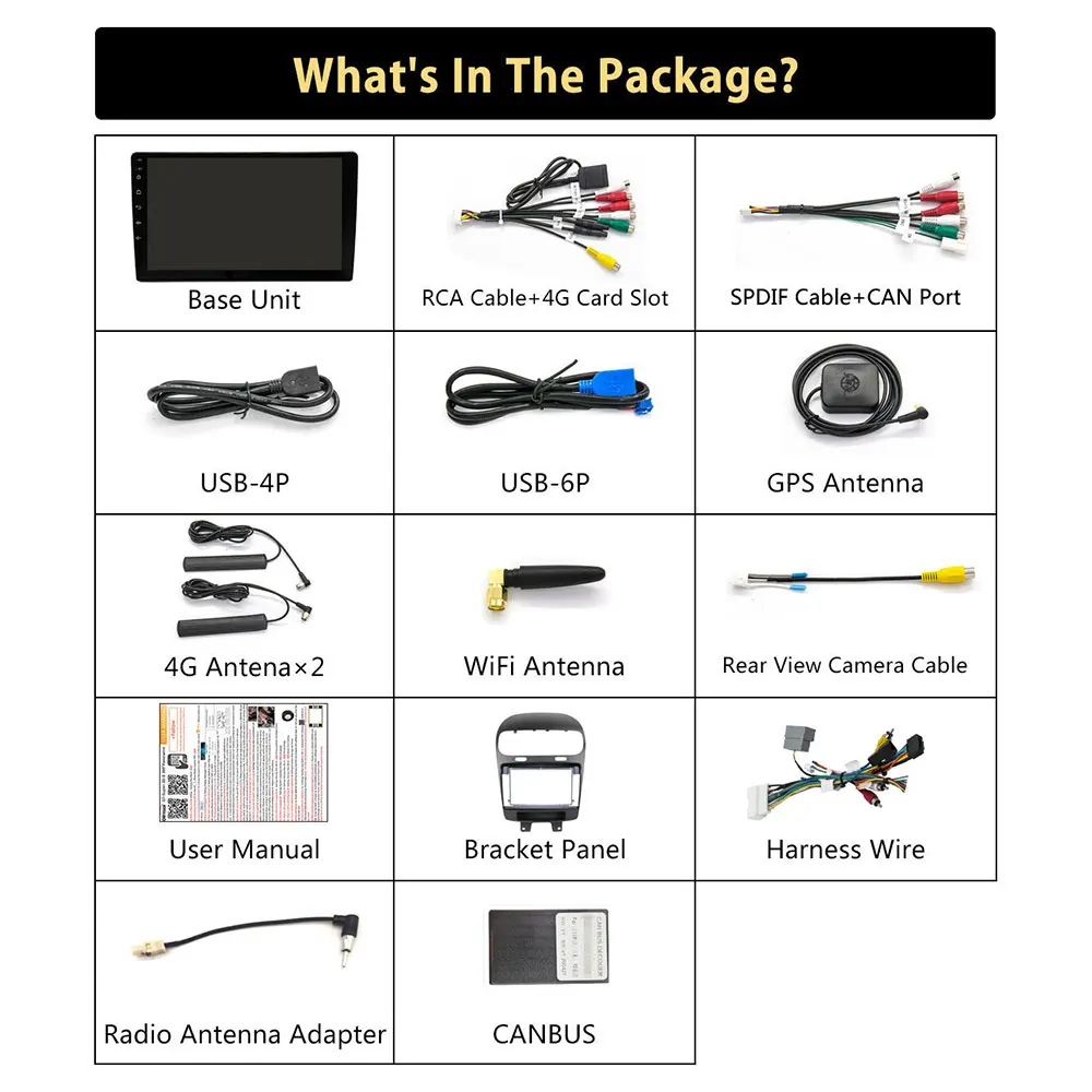 Автомобильный медиаплеер Qualcomm 8 ядер Android для Dodge Journey JC Fiat Freemont 2012-2020 GPS 360