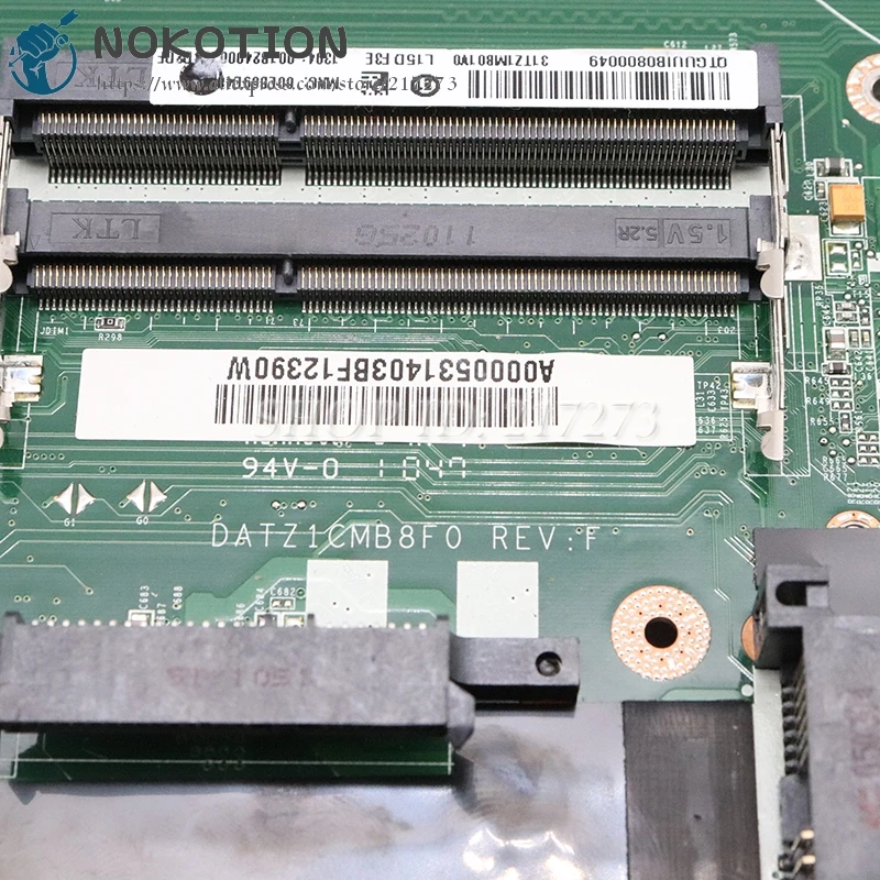 NOKOTION A000053140 DATZ1CMB8F0 материнская плата для TOSHIBA Qosmio X500 X505 ноутбука DDR3 полный тест |