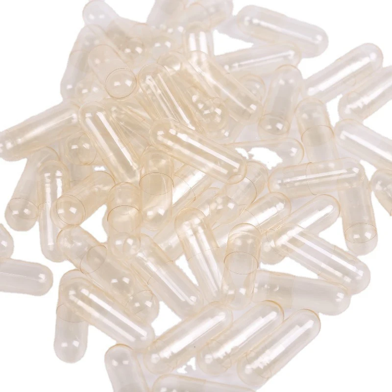 

100Pcs 0# Transparent Empty Pill Empty Hard Gelatin Capsule Medicine Capsule