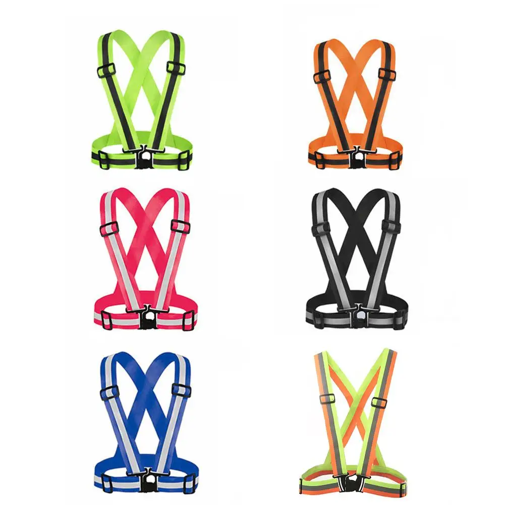Регулируемый светоотражающий жилет высокой видимости для безопасности уличная
