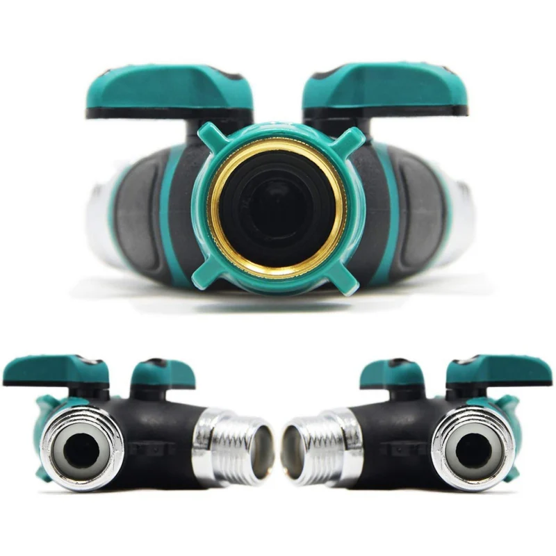 2 способа Y шланг сплиттер соединитель металлический открытый кран с удобной