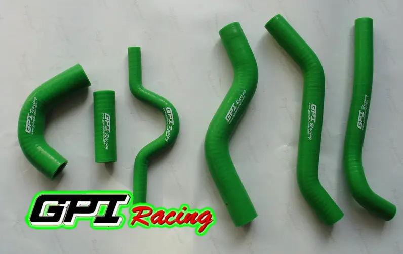 Зеленый для KAWASAKI KXF250 KXF 250 2007 2008 07 08 Байк мотокросс силиконовый шланг радиатора