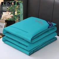 tongdi blanket cool soft plant fiber thin cotton quilt blanket luxury for cooling summer couch cover bed machine wash bedspread