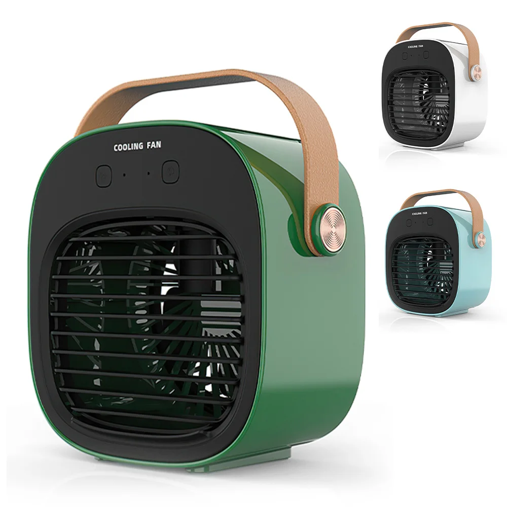 

Desktop Air Conditioner Fan USB Rechargeable Portable Mini Air Cooler Fan Multifunctional Humidifier Purifier For Office Bedroom