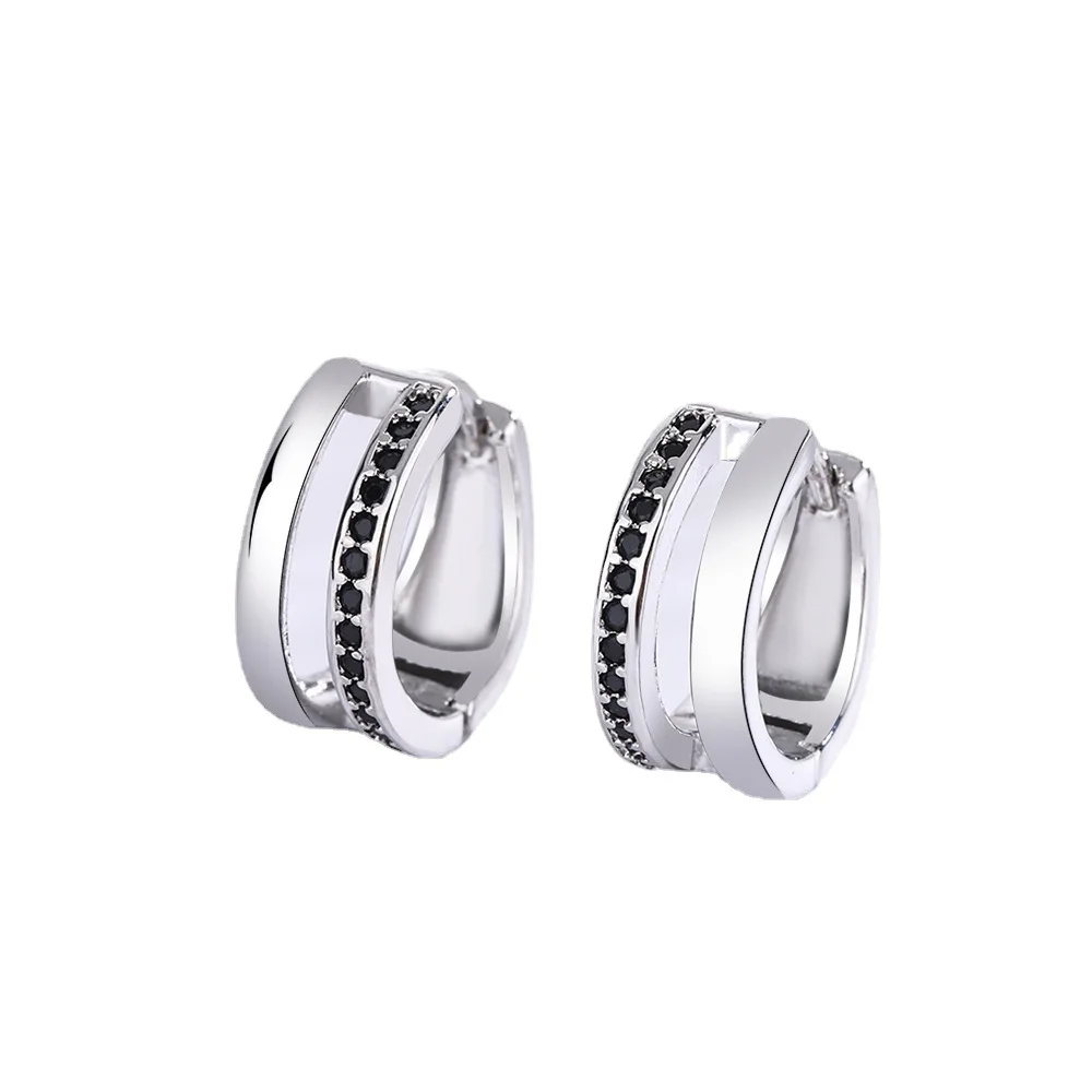 

Серьги-кольца унисекс из серебра 925 пробы, I211