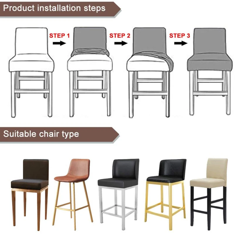 Эластичный чехол на стул из жаккарда и спандекса однотонные чехлы сиденья для