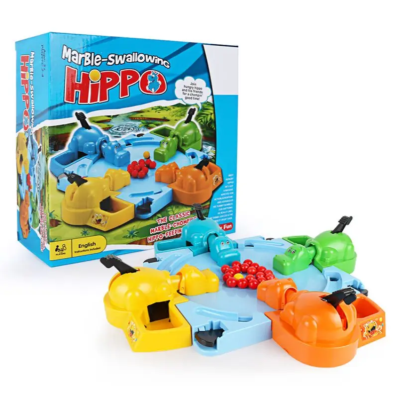 

Hippopotamus swallows marbles and eats beads game parent-child competitive interactive desktop toys children's educational toys