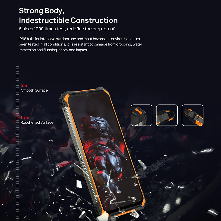 DOOGEE S88 Plus Global Version Rugged Smartphone Android 10 8GB RAM 128GB ROM 48MP Main Camera IP68/IP69K Mobile Phone