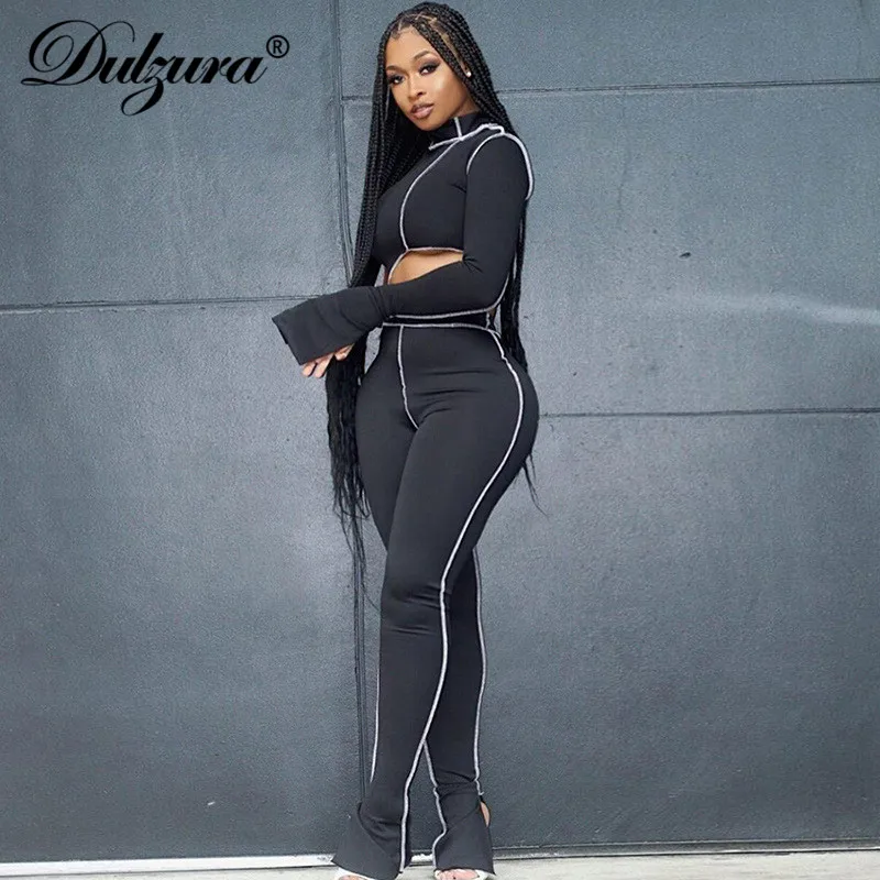 Женский комплект из 2 предметов Dulzura в стиле пэчворк с длинными расклешенными