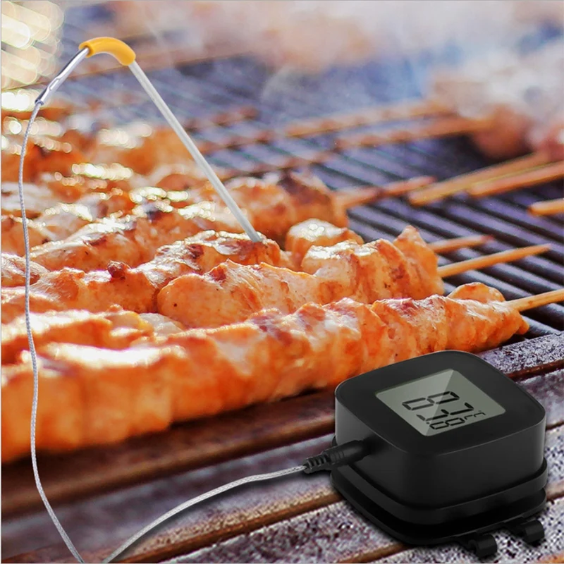 Digital Meat Thermometer for iPhone - Smart Instant Read Phone App Wifi Remote Battery Powered Easy Cooking Food BBQ Gri |