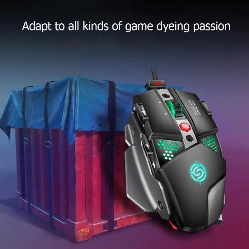 K-Snake G9 игровая мышь 8 кнопок RGB подсветка проводные мыши для PUBG PC Gamer