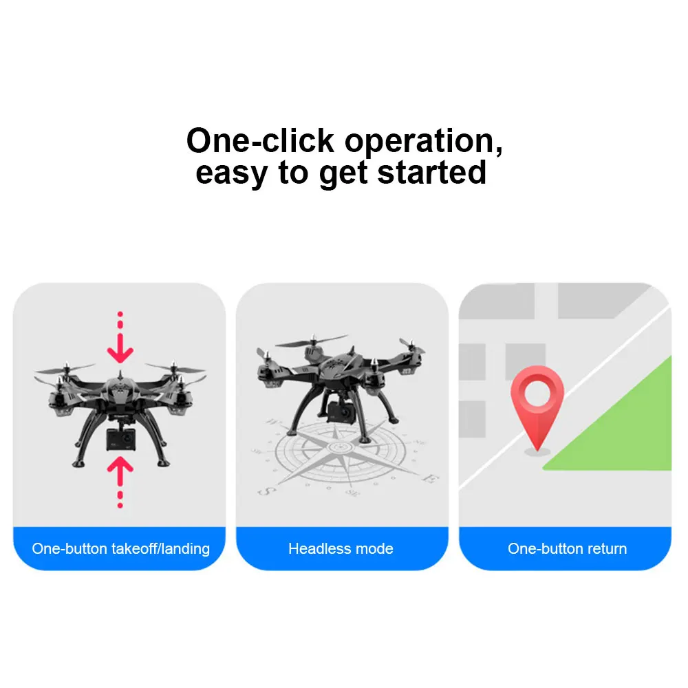 X9 профессиональная широкоугольная камера Дрон 1080p HD gps WiFi FPV щетка Пропеллер для мотора длинная батарея воздушный Дрон на ру Квадрокоптер