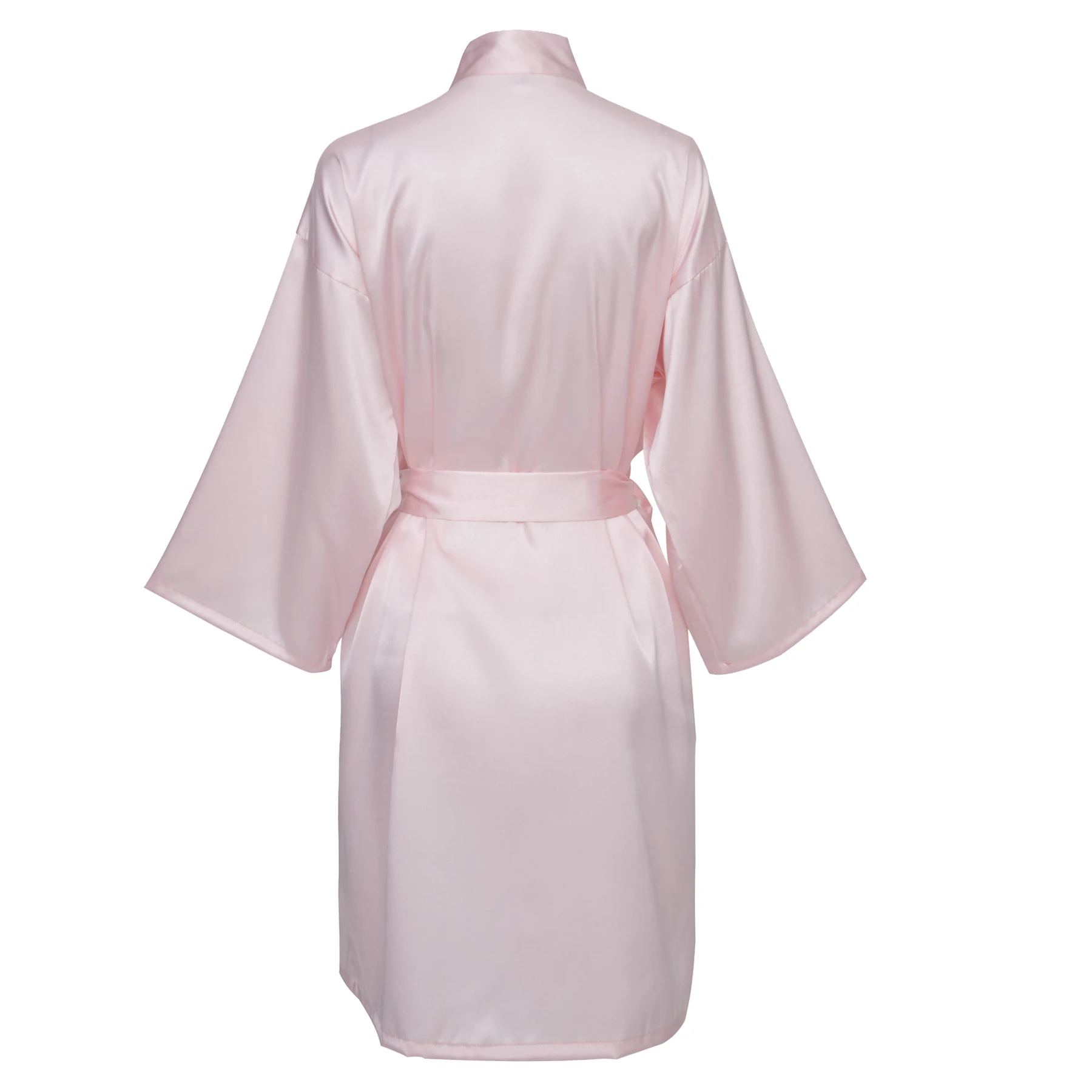 LPink bride print Индивидуальные женские халаты на заказ, атласное шелковое платье с принтом, сексуальное свадебное платье для невесты, платье для подружки невесты, кимоно, короткий халат, новинка - Цвет: LPink bride print