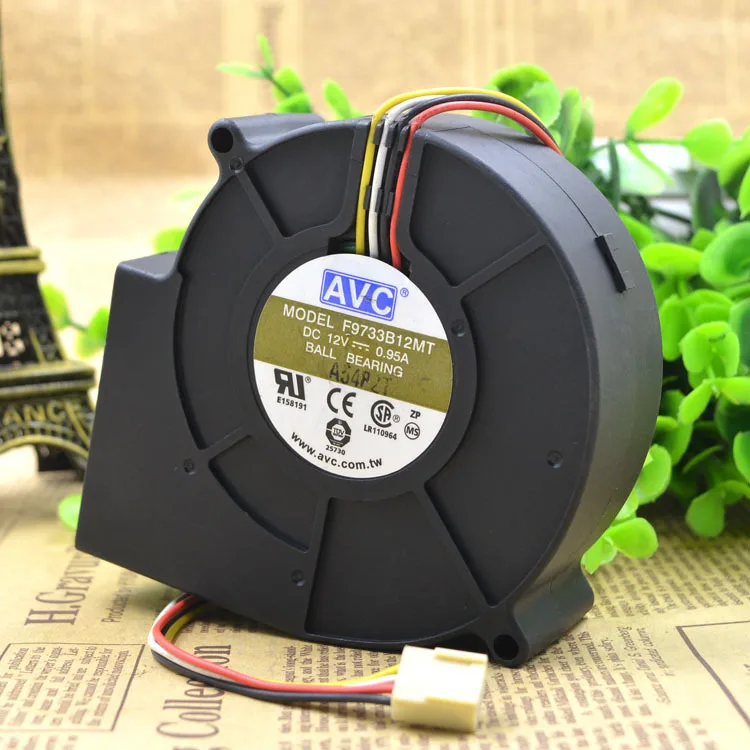 Для AVC 97339 см вентилятор турбины 12 В 0.95A зенхол 100 мм F9733B12MT
