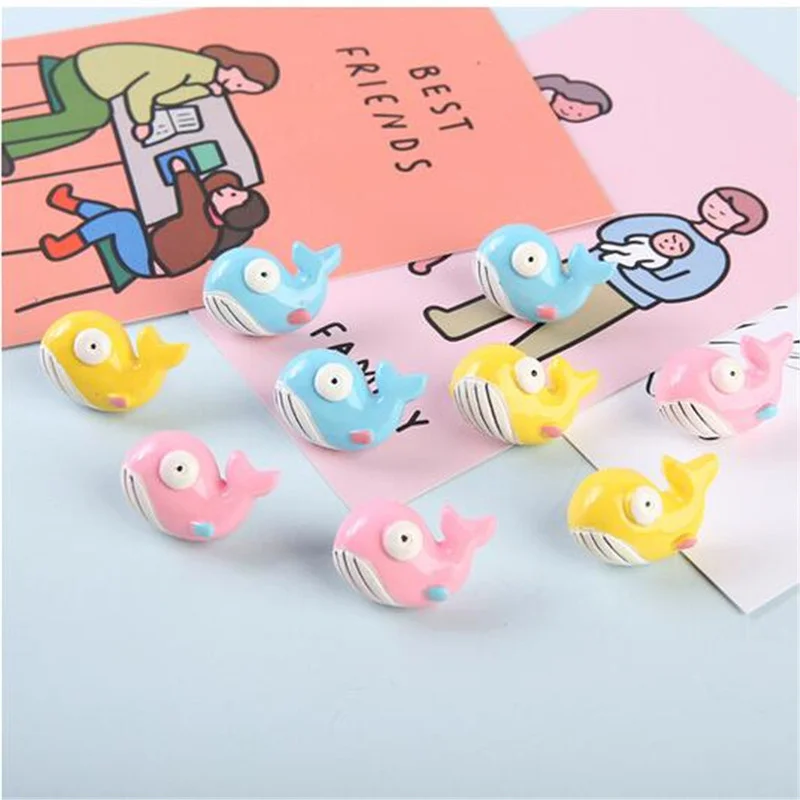 

9 шт окрашенные маленькие киты Pushpin Thumb Tack Pin мультфильм фото настенная живопись креативный Thumbtack офисный дизайн ногтей связывающие принадле...