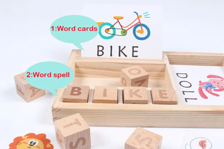 Новая деревянная игра Монтессори для правописания обучающие игрушки детей
