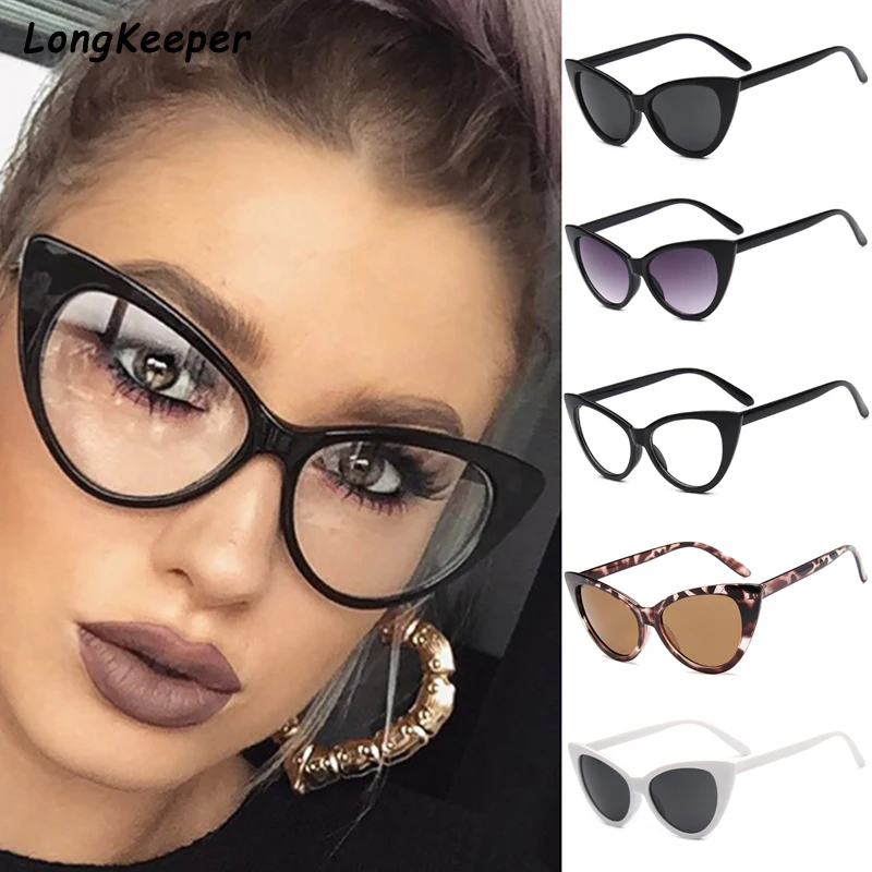 Женские винтажные солнцезащитные очки кошачий глаз брендовые дизайнерские