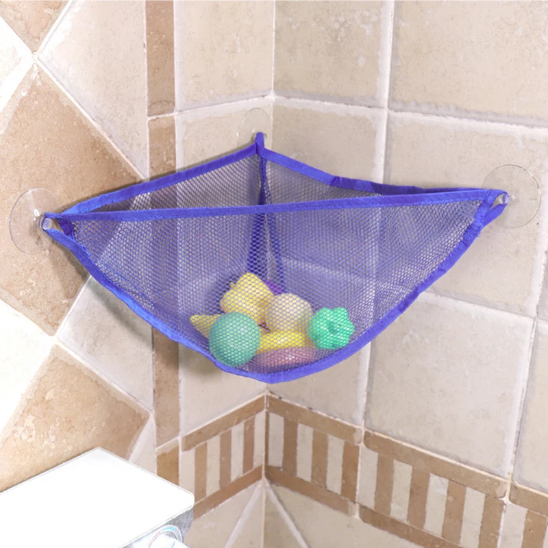 

Bathroom Storage Bag Kids Baby Mesh Bathroom Organiser Net Bath Tub Toy Tidy Hanging Storage Basket Pouch With Suction Cups