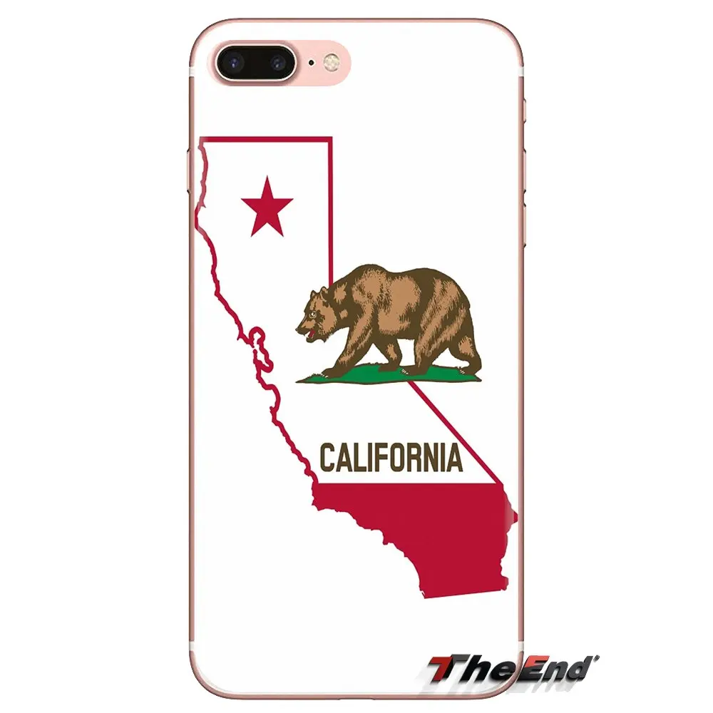 Калифорнийская Республика флаг с медведем телефон оболочки чехлы для huawei G7 G8 P7 P8