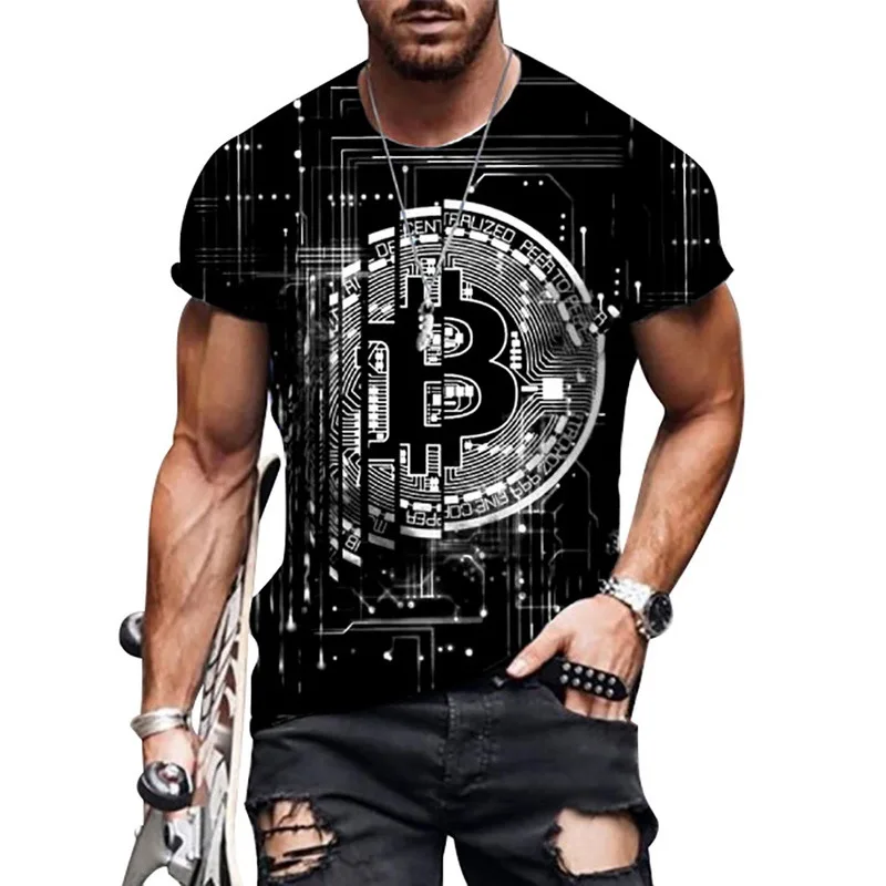 

Dihope Letter B jerseys men 2021 Summer shirts English letter 3D printing men's t-shirt Breathable streetwear casual clothing