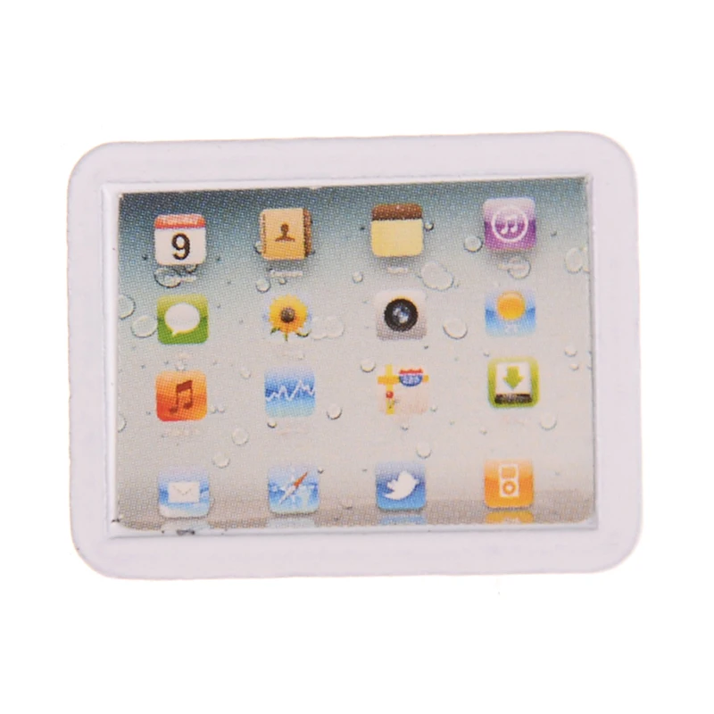 

1PC Laptop Computer Toy Doll Food Kitchen Living Room Decoration Accessories 1:12 Scale Dollhouse Miniature Toy New