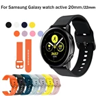 20 мм металлический ремешок из нержавеющей стали для Samsung Galaxy Watch Active  active 2 40 мм 44 мм ремешок для смарт-часов маленький большой браслет