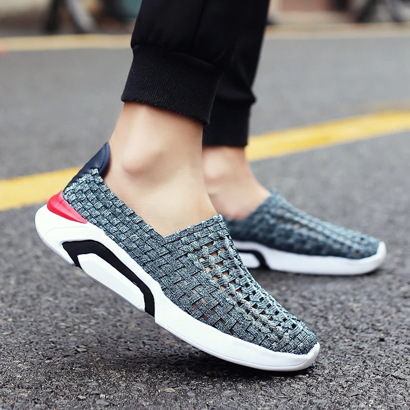 

Summer Mesh Men Shoes Casual Lightweight Sneakers Men Walking Shoes Trainers Breathable Slip-on Mens Loafers Zapatillas