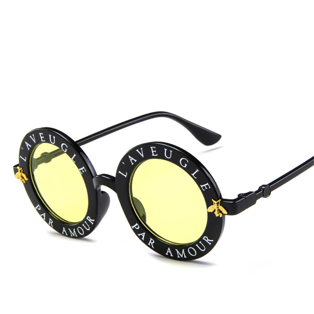 Солнечные очки в круглой оправе UV400 женские роскошные брендовые дизайнерские