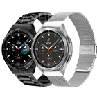 Ремешок без зазора для Samsung Galaxy Watch 4 Classic 46 мм, сетчатый Браслет из нержавеющей стали для Galaxy Watch 4 40 мм 44 мм