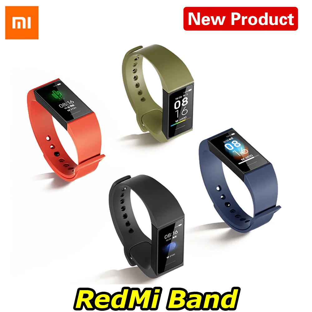 Смарт браслет Xiaomi Redmi Band фитнес с цветным сенсорным экраном 1 08 дюйма и