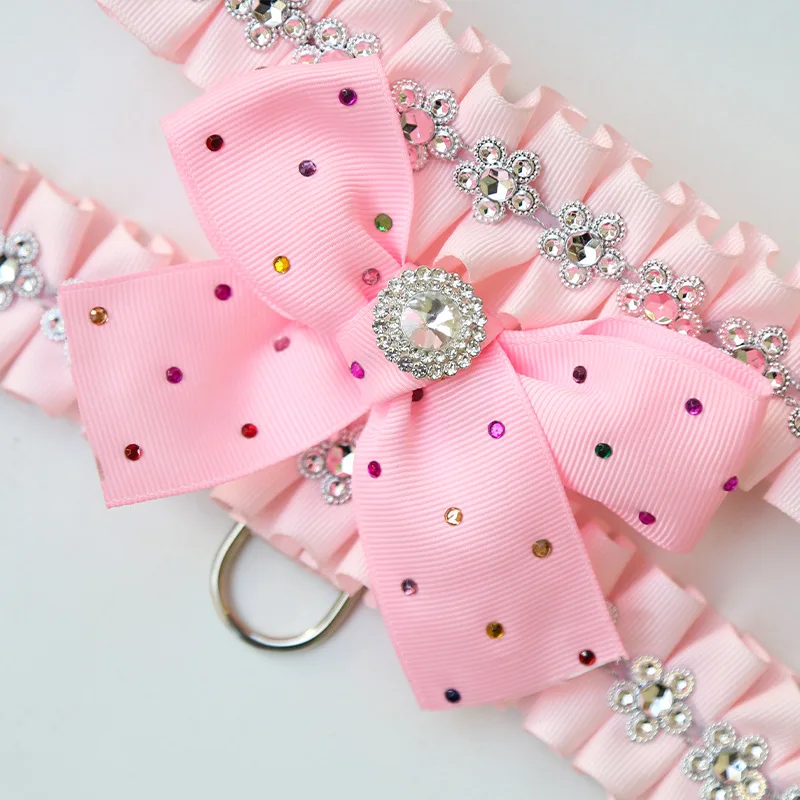 Нагрудный Жилет для собак нагрудный ремень ярко розовый с бантом Удобные товары