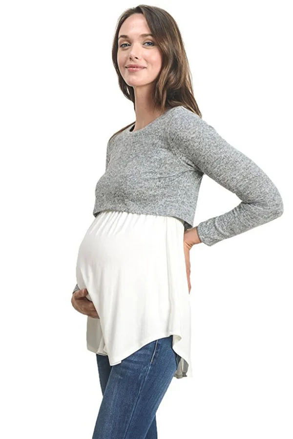 

Breastfeeding Pregnant Women Tops Care Pregnant Women Clothing Feeding Shirts Pregnant Women Female Comfortable Clothing