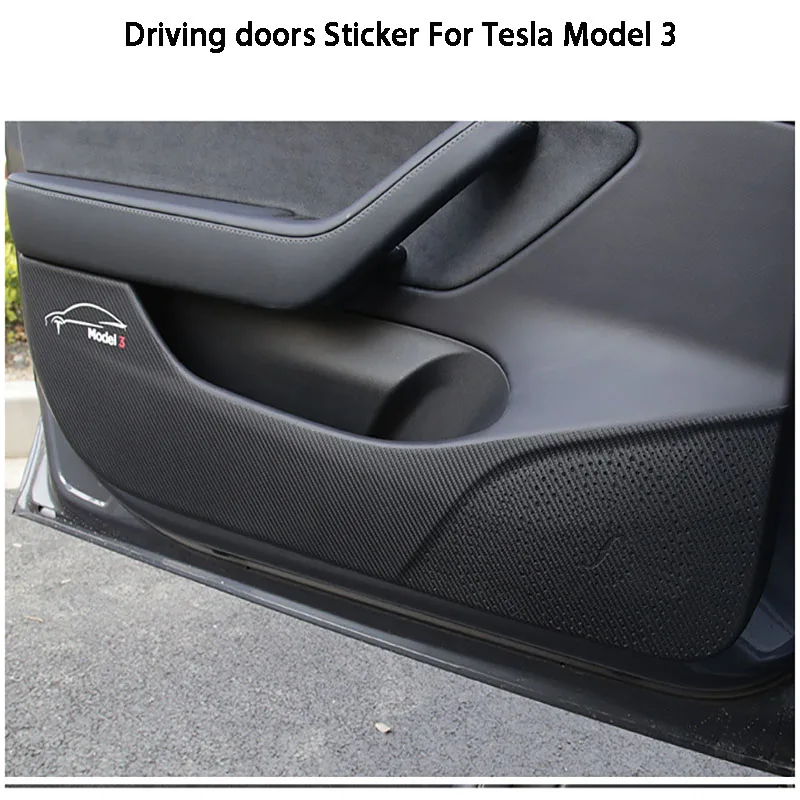 4 шт. защитные наклейки для боковой двери Tesla Model 3 | Автомобили и мотоциклы