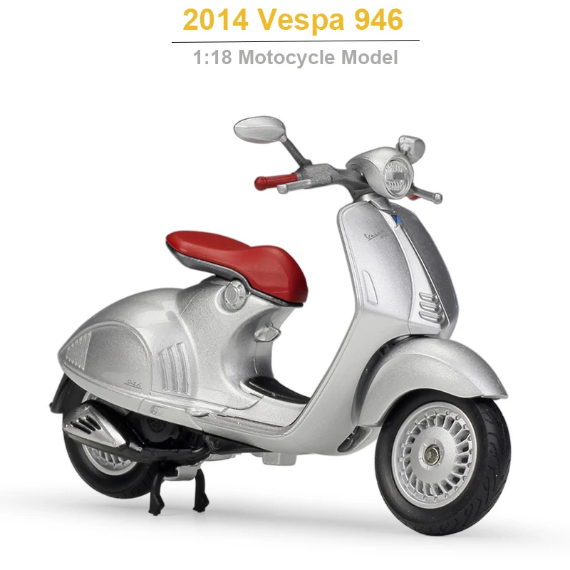 

Модель мотоцикла Vespa 1/18 946 из сплава, модель мини MTX Mototrax, игрушки на день рождения, мото, детские игрушки, подарок, бесплатная доставка, 2014