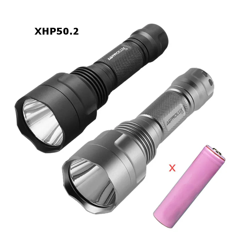 Astrolux C8 XHP50.2 5000LM 6500K 7/4 режимов сильный прожектор тактический светодиодный фонарик