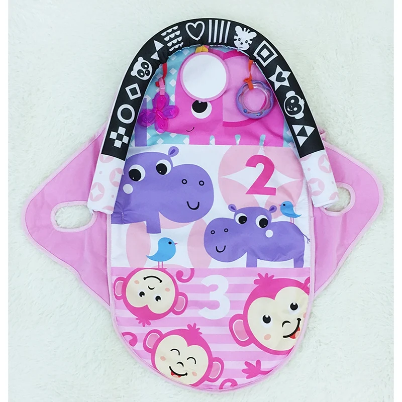 

FBIL-Baby Play Mat Infant Crawling Soft Multifunctional Play Mat Carpet Kids Early Education Play Mat with Rack