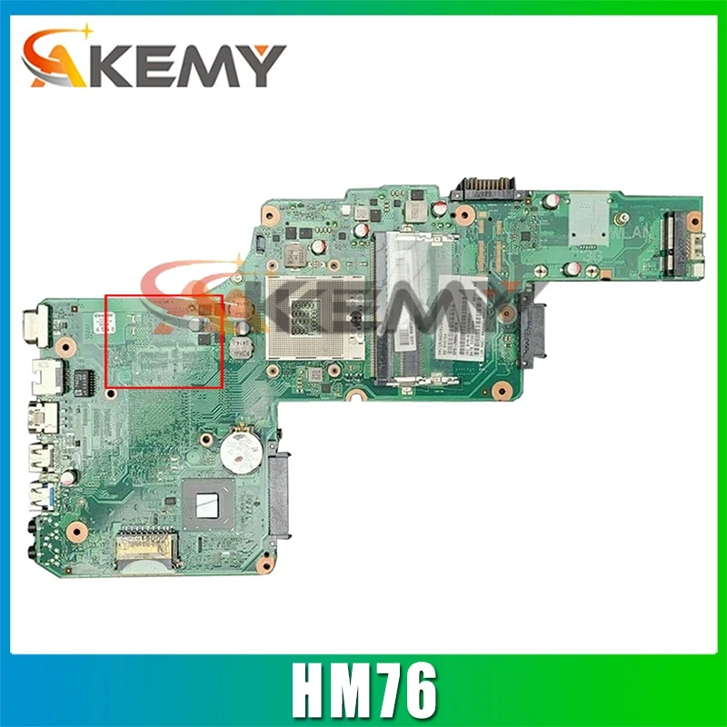 

AKEMY для Toshiba Satellite S855 C855 L855 Материнская плата ноутбука HM76 UMA DDR3 V000275410 DK10FG-6050A2491301-MB-A02
